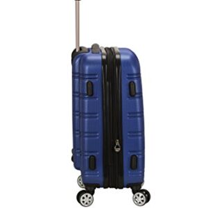 Rockland Melbourne Hardside Expandable Spinner Wheel Luggage, Blue, 2-Piece Set (20/28)