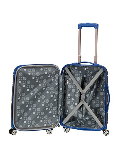 Rockland Melbourne Hardside Expandable Spinner Wheel Luggage, Grey, 2-Piece Set (20/28)