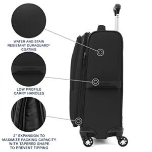 Travelpro Maxlite 5 Softside Expandable Luggage with 4 Spinner Wheels, Lightweight Suitcase, Men and Women, Black, Carry-on 21-Inch