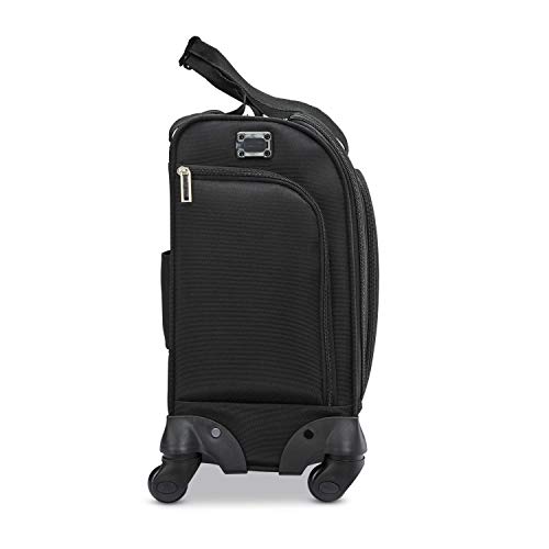 Samsonite Underseat Carry-On Spinner with USB Port, Jet Black, One Size