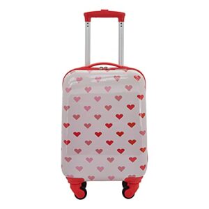 Travelers Club Kids' 5 Piece Luggage Travel Set, Hearts