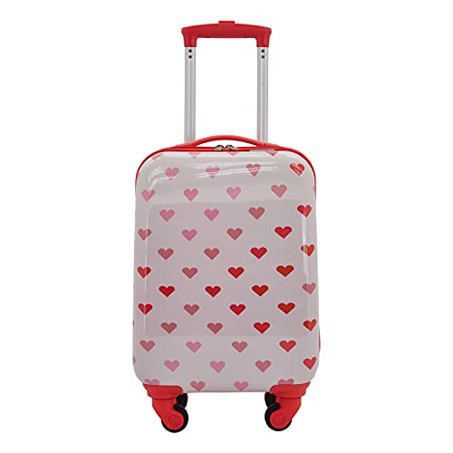 Travelers Club Kids' 5 Piece Luggage Travel Set, Hearts