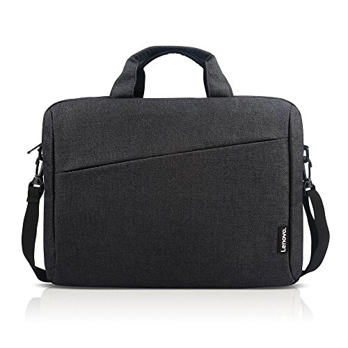 Lenovo Laptop Shoulder Bag T210, 15.6-Inch Laptop or Tablet, Sleek, Durable and Water-Repellent Fabric, Lightweight Toploader, Business Casual or School, GX40Q17229, Black