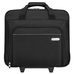 Targus Metro Rolling Laptop Case Bag for Business Commuter with Durable Water Resistant, Expandable Compartments, Trolley Strap, Padded Protection fits up to 16-Inch Notebook Screen, Black (TBR003US)