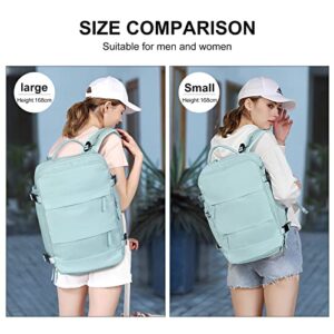 coowoz Large Travel Backpack Women, Carry On Backpack,Hiking Backpack Waterproof Outdoor Sports Rucksack Casual Daypack School Bag Fit 15.6 Inch Laptop with USB Charging Port Shoes Compartment
