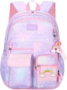 rcuyyl cute backpack elementary bookbags middle school bags waterproof bookbag multifunction casual daypack laptop travel bag