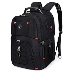shrradoo extra large 52l travel laptop backpack with usb charging port fit 17 inch laptops for men women