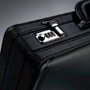 Samsonite Bonded Leather Attache, Black, One Size