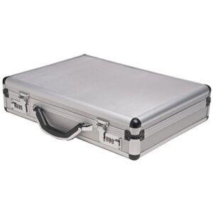 RoadPro SPC-931R 17.5" x 4" x 13" Silver Aluminum Briefcase,Medium