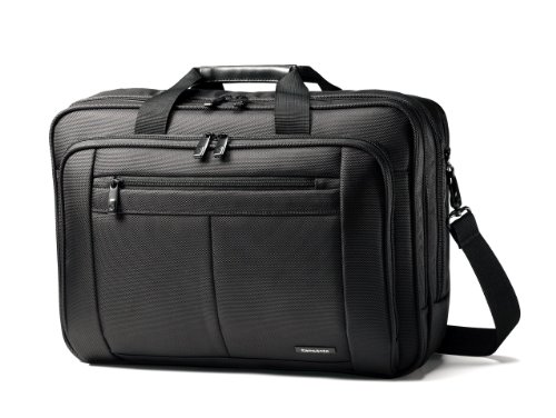 Samsonite Classic Multi Gusset Toploader Briefcase, Black, Triple 15.6-Inch