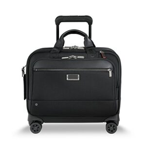 briggs & riley @ work rolling briefcase, black, medium