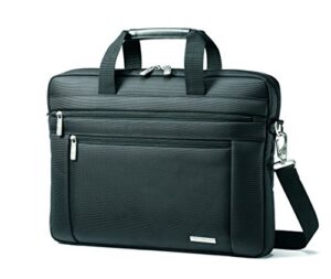 samsonite classic laptop slim briefcase, black, 16 x 2 x 12-inch