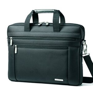 Samsonite Classic Laptop Slim Briefcase, Black, 16 x 2 x 12-Inch