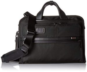 tumi – alpha 3 slim three way laptop briefcase – 15 inch computer bag for men and women – black