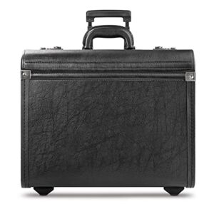 solo lincoln hard sided rolling catalog case, black
