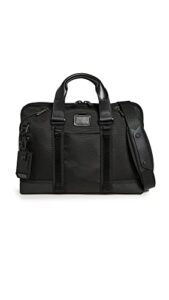 tumi men’s academy briefcase, black, one size