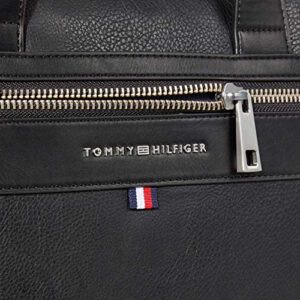 Tommy Hilfiger mens Tommy Hilfiger Leo Briefcase, Black, OS US