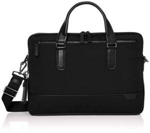 tumi – harrison sycamore slim top zip briefcase – 15 inch computer bag for women – black