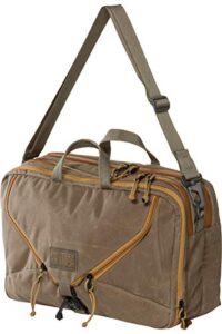 mystery ranch 3 way briefcase – carry as tote, backpack and shoulder bag, waxed wood, 22l