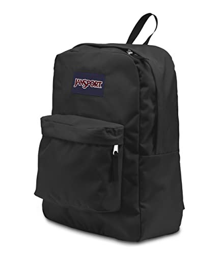 JanSport SuperBreak One School Backpack for Girls, Boys, Black - Durable, Lightweight Bookbag for Teens with 1 Main Compartment, Front Utility Pocket with Built-in Organizer - Premium Backpack