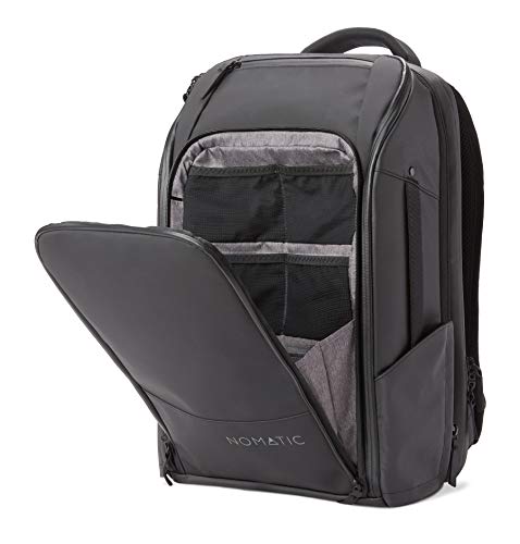 NOMATIC Travel Pack- Black Water Resistant Anti-Theft 30L Flight Approved Carry on Laptop Bag Computer Backpack