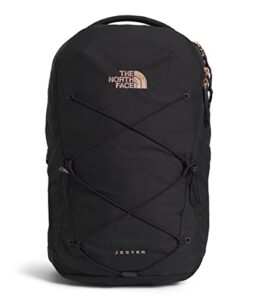the north face women’s school jester laptop backpack, tnf black/burnt coral metallic, one size