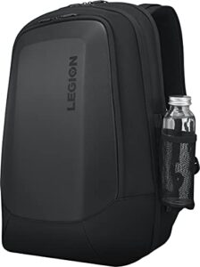 lenovo legion 17″ armored backpack ii, gaming laptop bag, double-layered protection, dedicated storage pockets, gx40v10007, black
