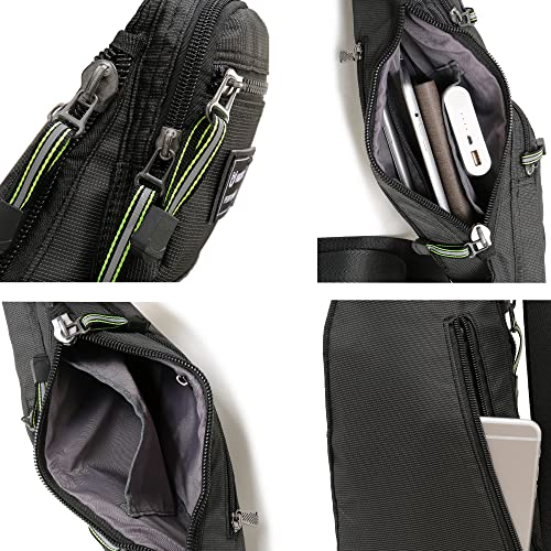 Nicgid Sling Bag Chest Shoulder Backpack Fanny Pack Crossbody Bags for Men(Black)