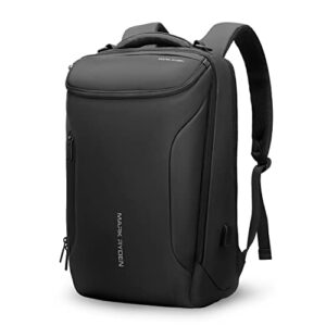 mark ryden business backpack for men, waterproof high tech backpack with sport car shape design and usb charging port, travel laptop backpack fits 17.3 inch notebook (ykk-3 pocket)
