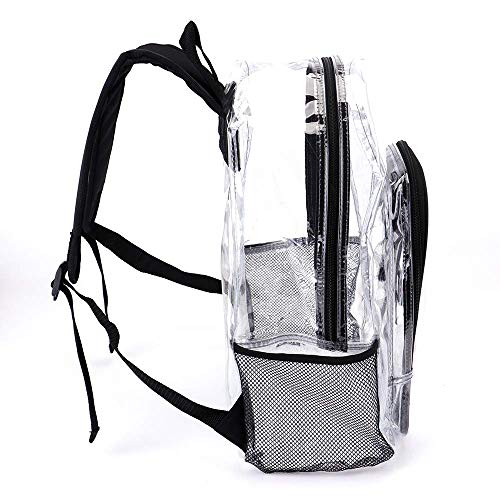 Heavy Duty Transparent Clear Backpack See Through Backpacks for School,Sports,Work,Stadium,Security Travel,College