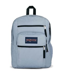 jansport big student laptop backpack for college students, teens, blue dusk computer bag with 2 compartments, ergonomic shoulder straps, 15” laptop sleeve, haul handle – book rucksack