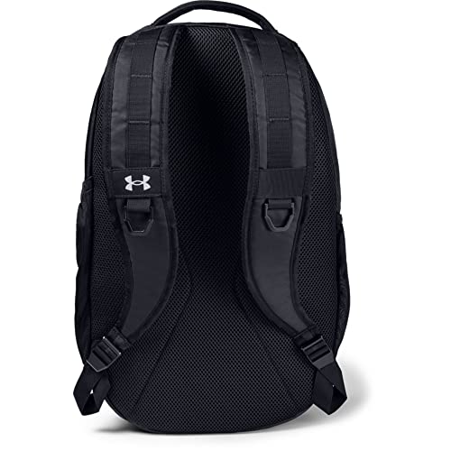 Under Armour unisex-adult Hustle 5.0 Backpack , Black (001)/Silver , One Size Fits All