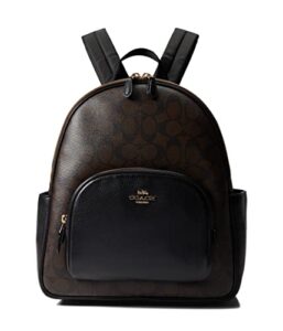 coach signature court backpack brown/black one size