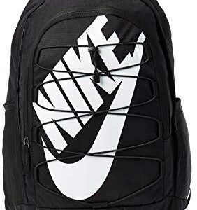 Nike Hayward 2.0 Backpack, for Women and Men with Polyester Shell & Adjustable Straps, Black/Black/White