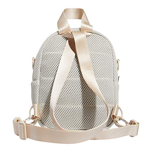 adidas Women's Airmesh Convertible Mini Backpack-Crossbody Bag, Alumina Beige, One Size