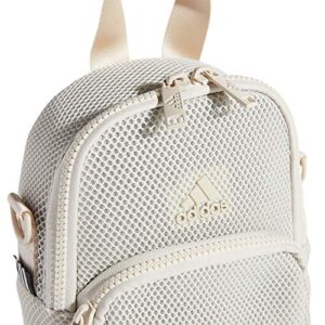 adidas Women's Airmesh Convertible Mini Backpack-Crossbody Bag, Alumina Beige, One Size