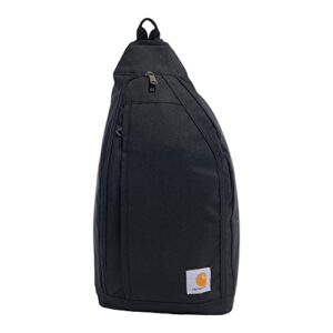 carhartt mono sling backpack, unisex crossbody bag for travel and hiking, black