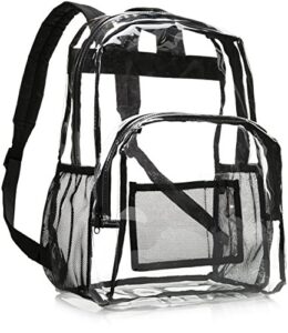 amazon basics school backpack, clear, school backpack
