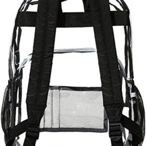 Amazon Basics School Backpack, Clear, School Backpack