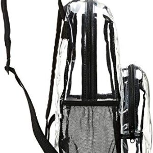 Amazon Basics School Backpack, Clear, School Backpack