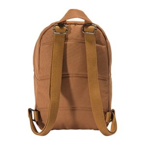 Carhartt Mini Backpack, Everyday Essentials Daypack for Men and Women, Brown