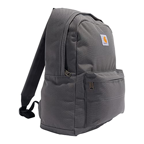 Carhartt Essentials Backpack with 15-Inch Laptop Sleeve for Travel, Work and School, Grey