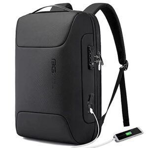bange anti theft business laptop backpack fits 15.6 inch notebook,smart work backpack with usb charging port for school office college airplane