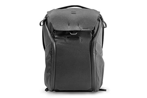 Peak Design Everyday Backpack V2 20L Black, Camera Bag, Laptop Backpack with Tablet Sleeves (BEDB-20-BK-2)