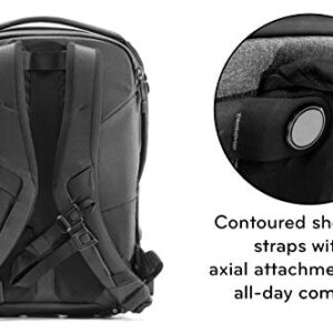 Peak Design Everyday Backpack V2 20L Black, Camera Bag, Laptop Backpack with Tablet Sleeves (BEDB-20-BK-2)