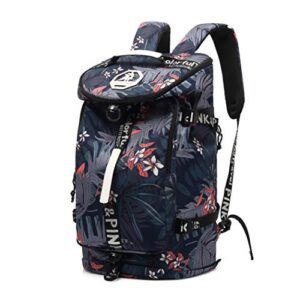 kalesi floral gym duffle bag backpack 4 ways for women waterproof with shoes compartment for travel sport hiking laptop college lightweight