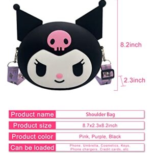 Kuromi Bag,my melody backpack,Kuromi Accessories,Cute Cartoon Character Bag, My Melody Anime Toy Bag