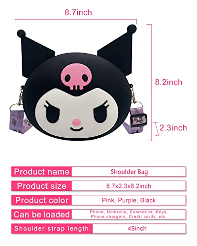 Kuromi Bag,my melody backpack,Kuromi Accessories,Cute Cartoon Character Bag, My Melody Anime Toy Bag