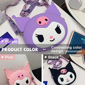 Kuromi Bag,my melody backpack,Kuromi Accessories,Cute Cartoon Character Bag, My Melody Anime Toy Bag