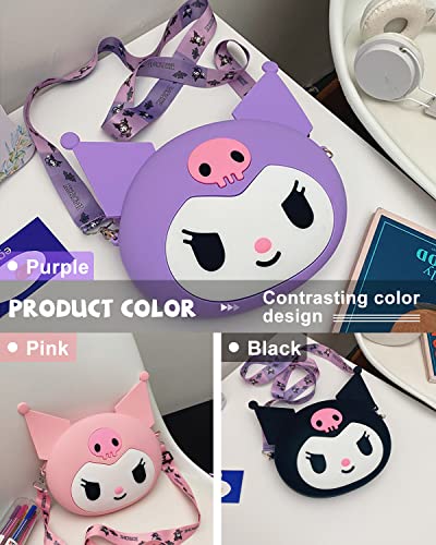 Kuromi Bag,my melody backpack,Kuromi Accessories,Cute Cartoon Character Bag, My Melody Anime Toy Bag